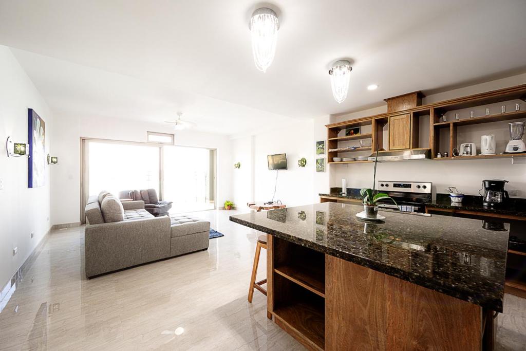 Kuchyň nebo kuchyňský kout v ubytování Lake Arenal Condos