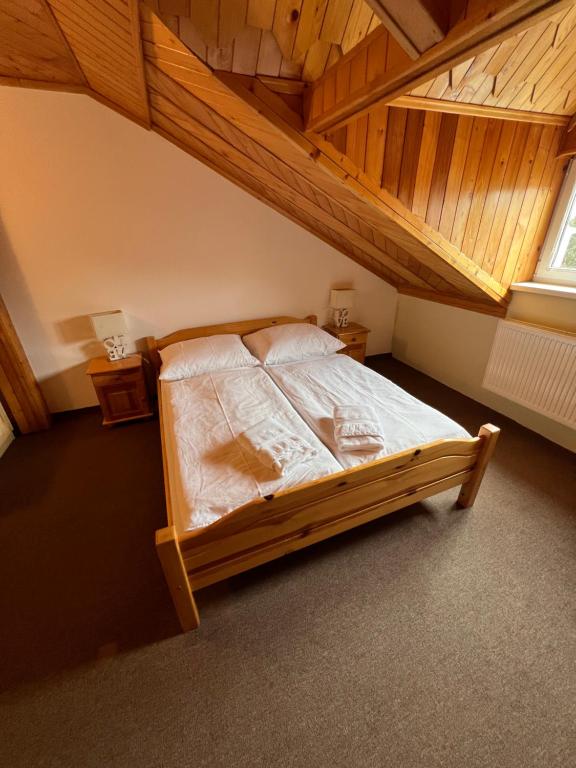 Postel nebo postele na pokoji v ubytování Privát U Mara