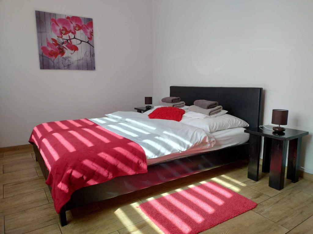 Posteľ alebo postele v izbe v ubytovaní Apartament Gospodarska