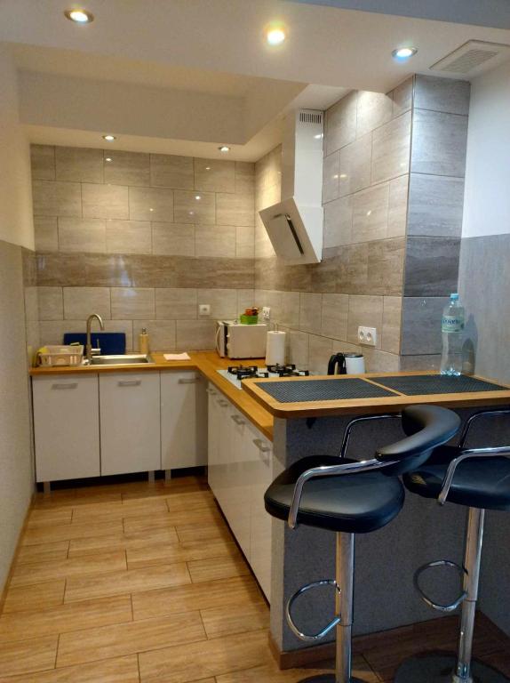 Kuchyňa alebo kuchynka v ubytovaní Apartament Gospodarska