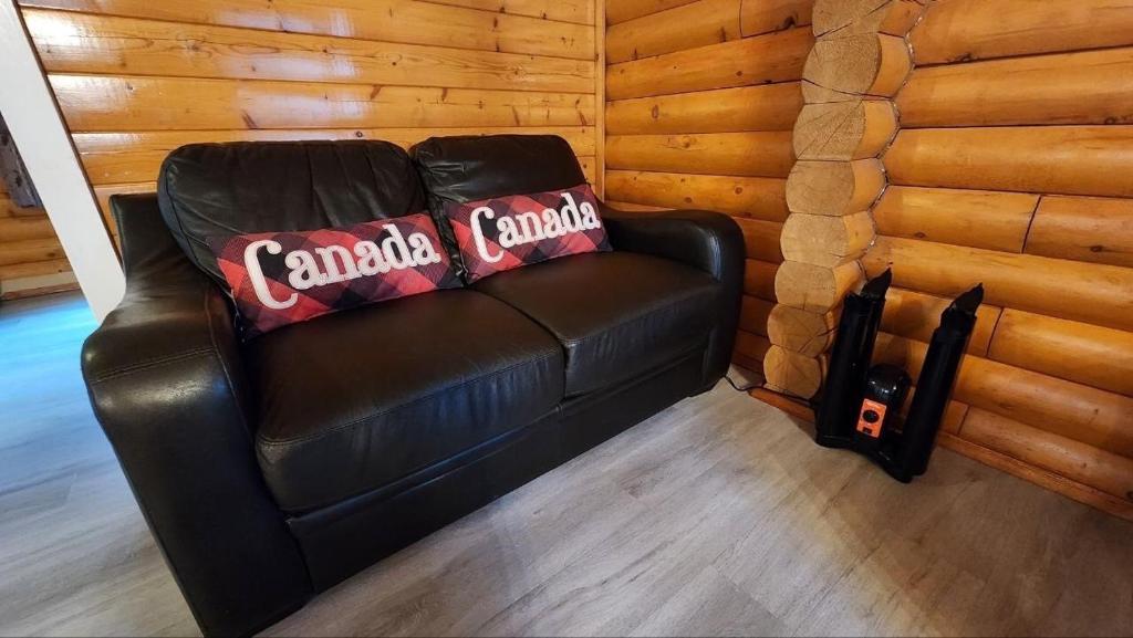 Posezení v ubytování Mt. Revelstoke Alpine Chalets