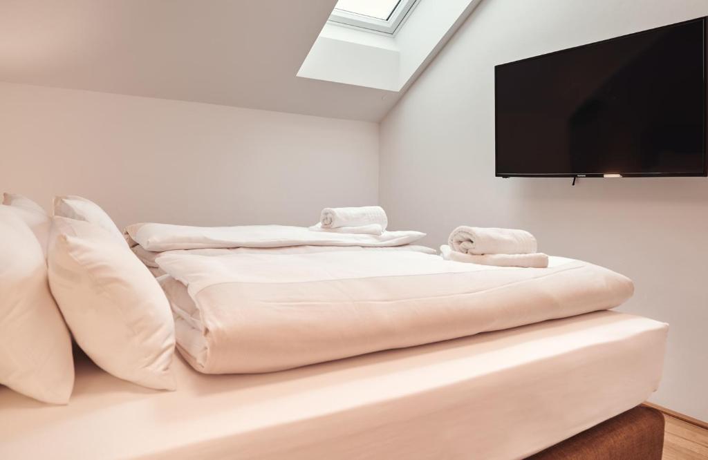 Voodi või voodid majutusasutuse Mountain Suite A10 toas