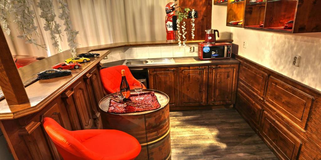 Nápoje v ubytování Ferrari wellness apartmán