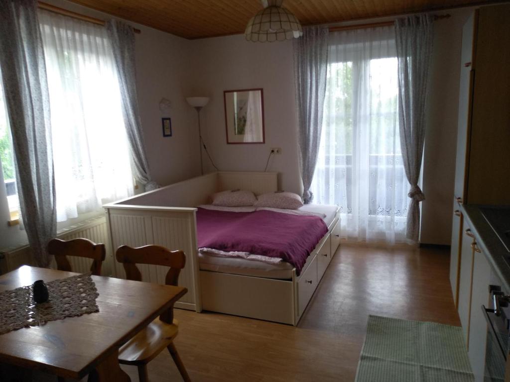 Postel nebo postele na pokoji v ubytování Urlaub am Glatzl Bauernhof