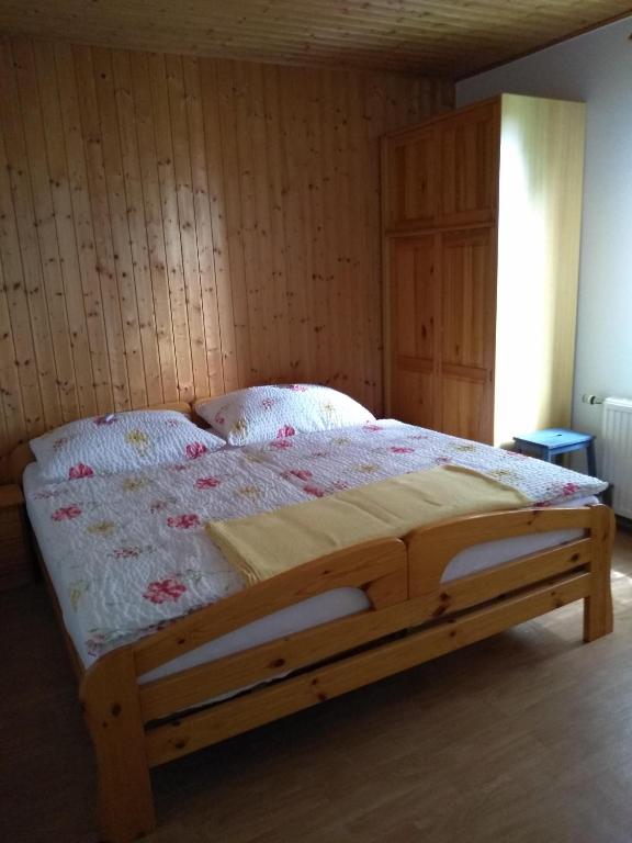 Postel nebo postele na pokoji v ubytování Urlaub am Glatzl Bauernhof