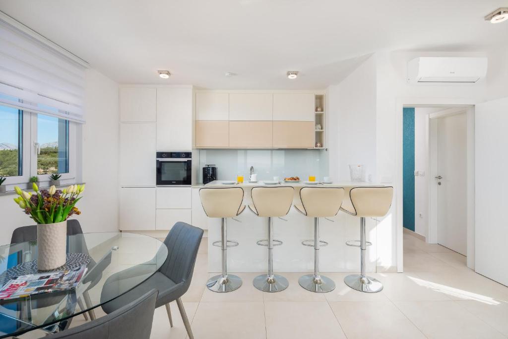 Kuchyňa alebo kuchynka v ubytovaní A&D Deluxe Penthouse Apartment Dani
