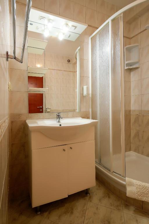 Koupelna v ubytování Resort Trcol