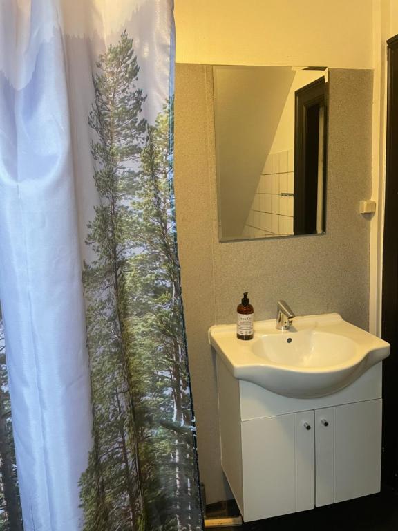 Koupelna v ubytování GÆSTEHUSET