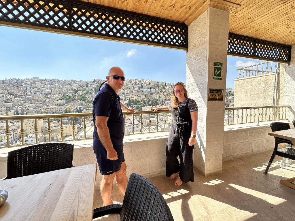 Balkón nebo terasa v ubytování Villa Mira GuestHouse 2 - Downtown Central Amman - AL DIYRIH