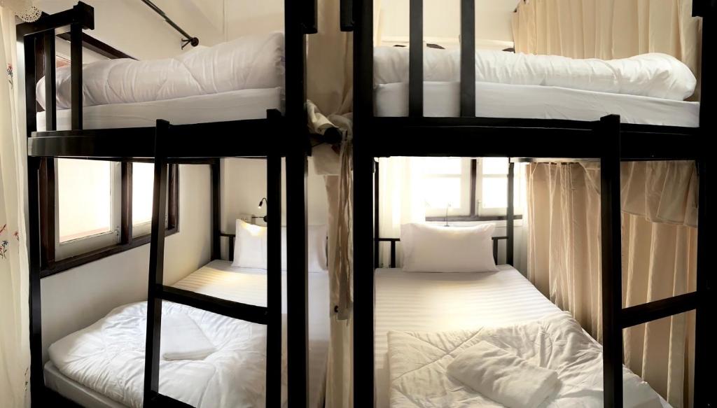 - un ensemble de 4 lits superposés dans une chambre dans l'établissement Sleep Owl Chiang Mai, à Chiang Mai