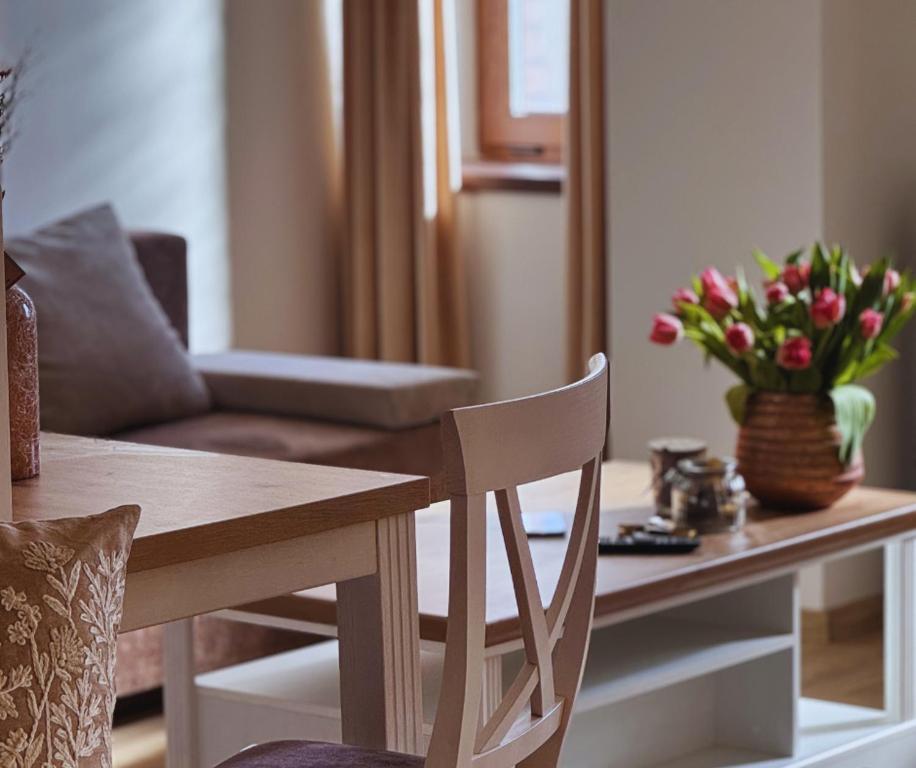 A seating area at Apartmany Fonte