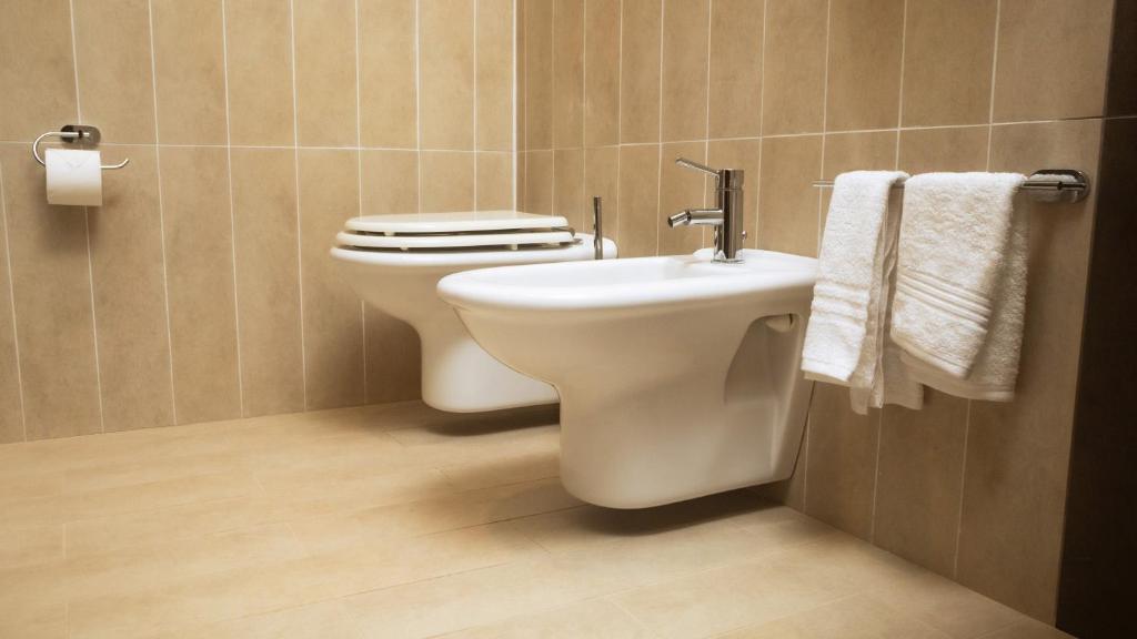 Koupelna v ubytování Hotel Donna Crescenza