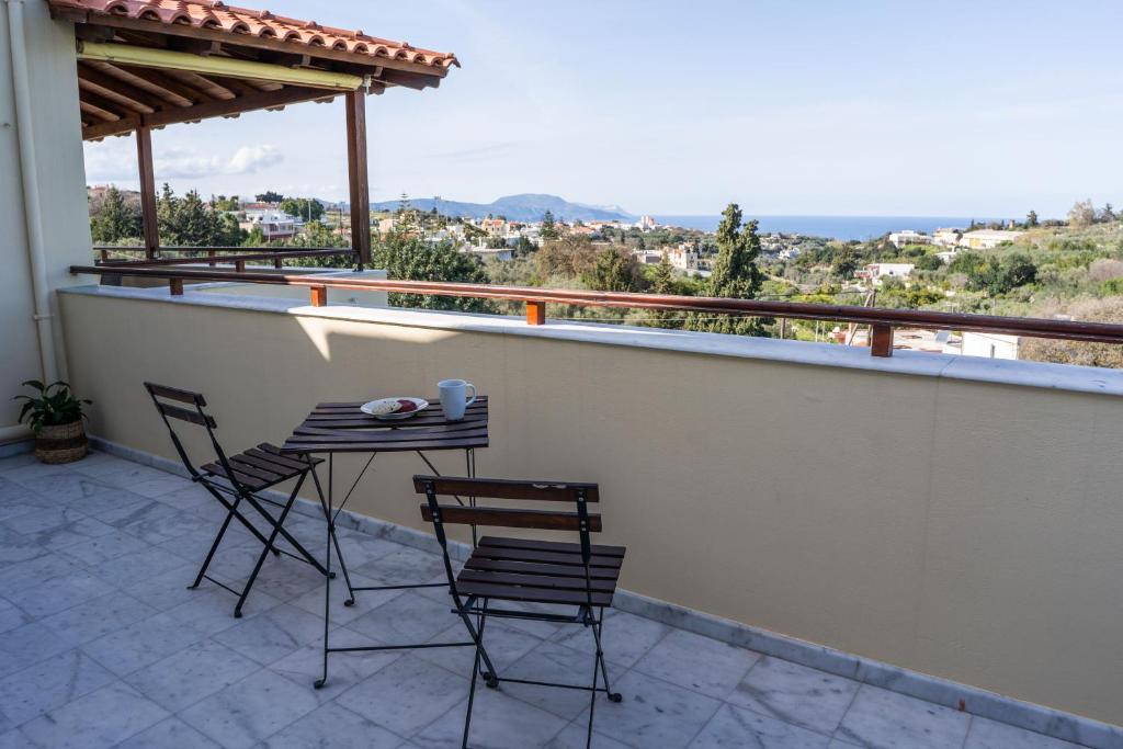 A balcony or terrace at Elarchon Villa Private Pool