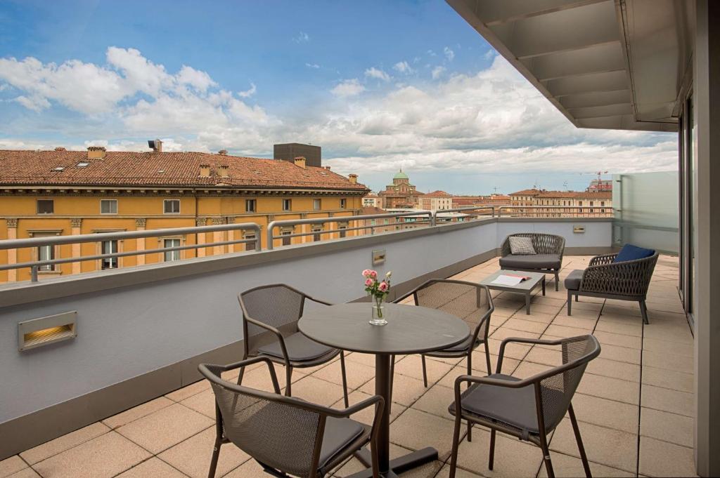 Balkón alebo terasa v ubytovaní NH Bologna De La Gare
