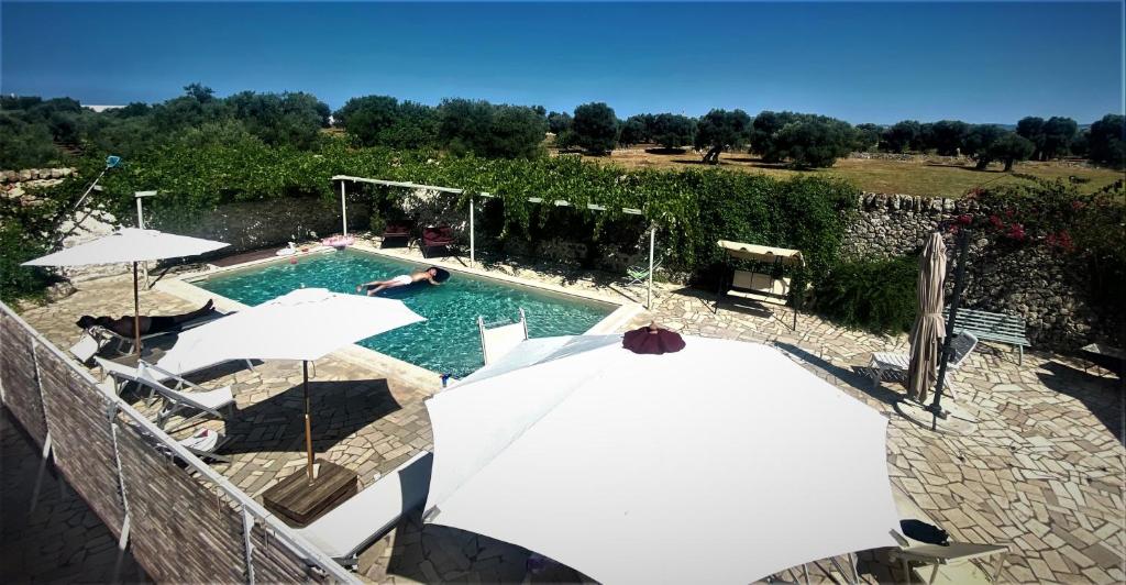 The swimming pool at or close to La Corte di Nunu'