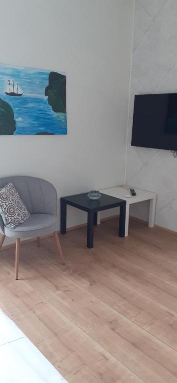 TV a/nebo společenská místnost v ubytování Haramara
