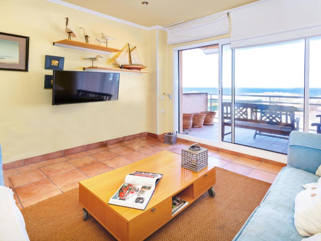 TV a/nebo společenská místnost v ubytování Apartment Port Pals A I by Interhome