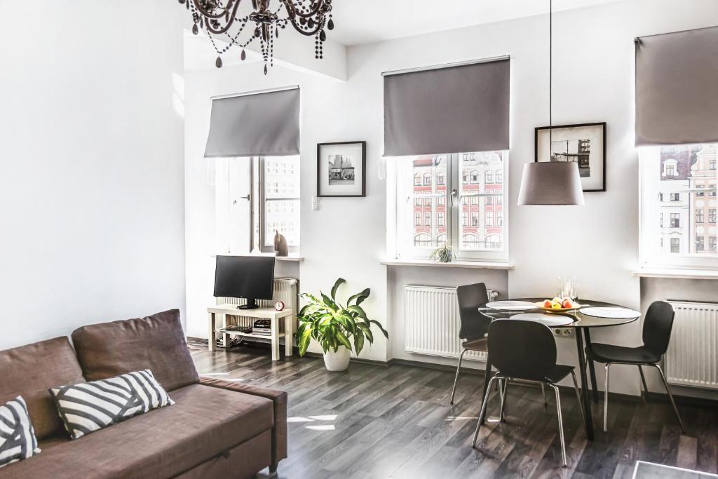 Posedenie v ubytovaní Stylowy apartament w najlepszej lokalizacji