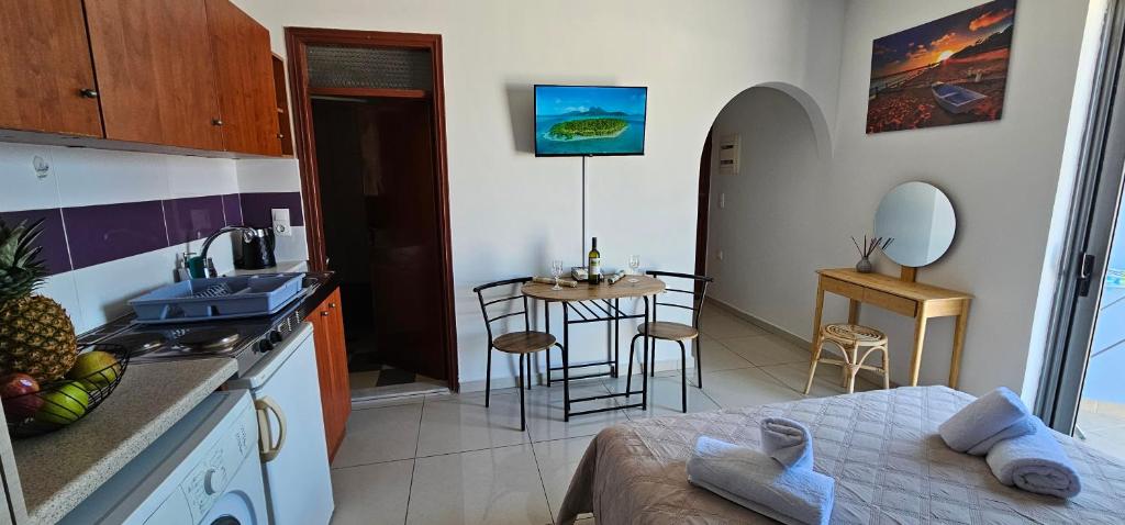 Kuchyň nebo kuchyňský kout v ubytování Primordial Apartment
