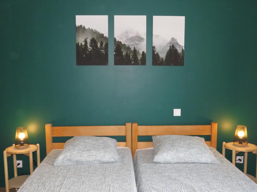 Postel nebo postele na pokoji v ubytování L'étape Dumas