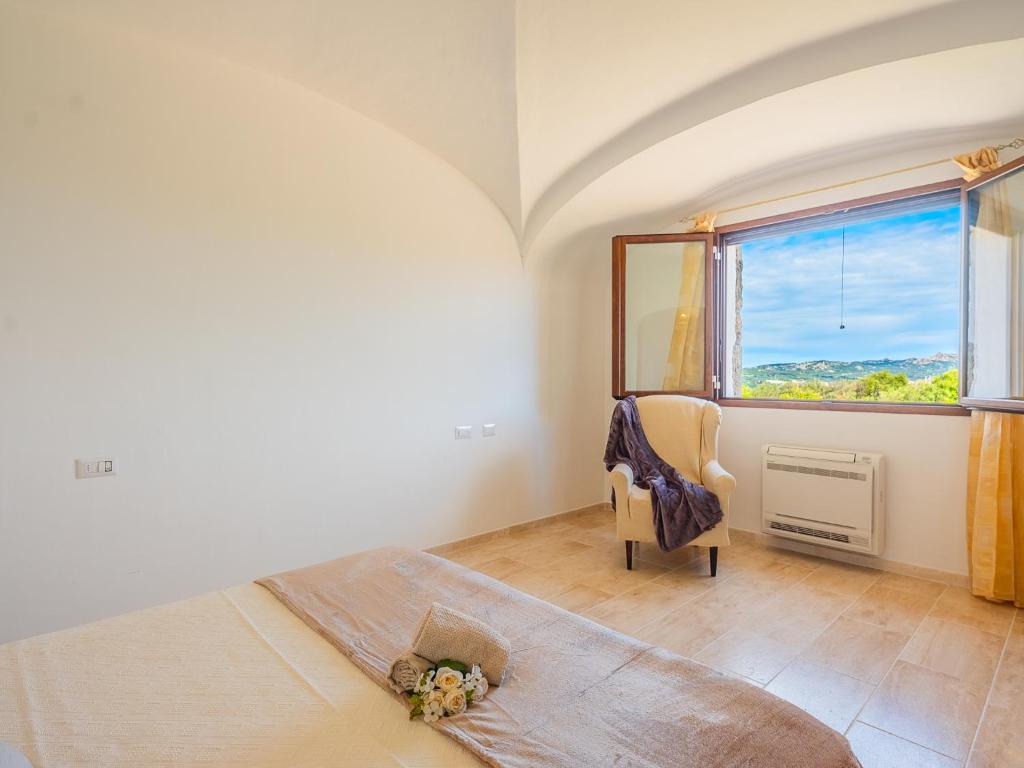 Posteľ alebo postele v izbe v ubytovaní Sardinia Family Villas - Villa Brunilde with private pool