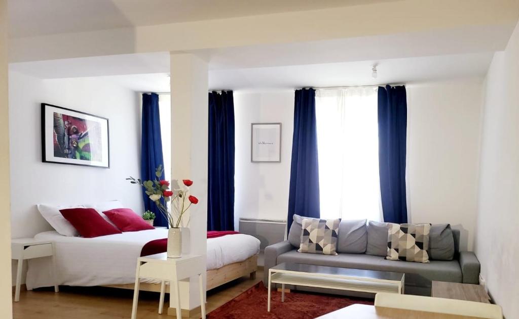 Χώρος καθιστικού στο Appartement de charme