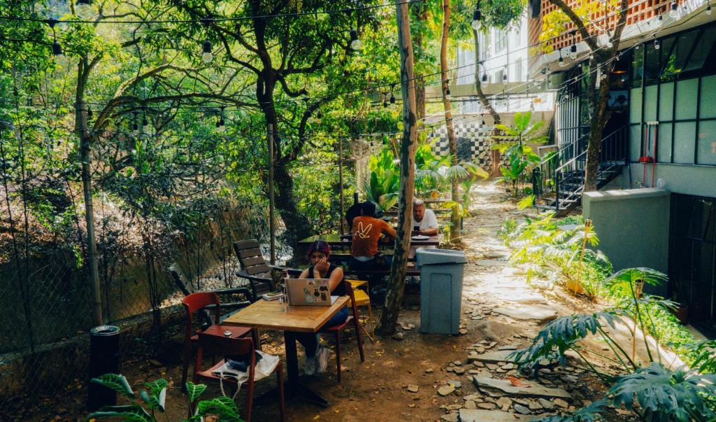 Zahrada ubytování Viajero Medellín Hostel