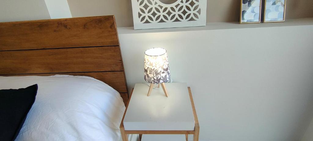 Postel nebo postele na pokoji v ubytování Apartamento Loft Mar&Pol