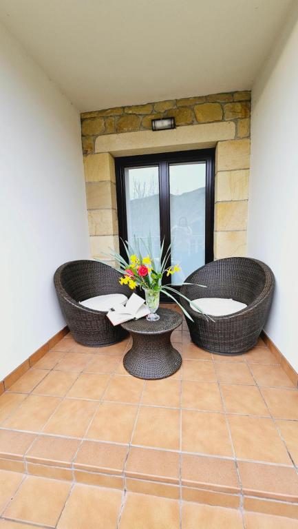 Posezení v ubytování Casa Rural Simonan Borda