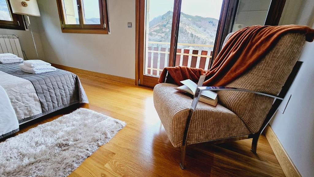 Posezení v ubytování Casa Rural Simonan Borda