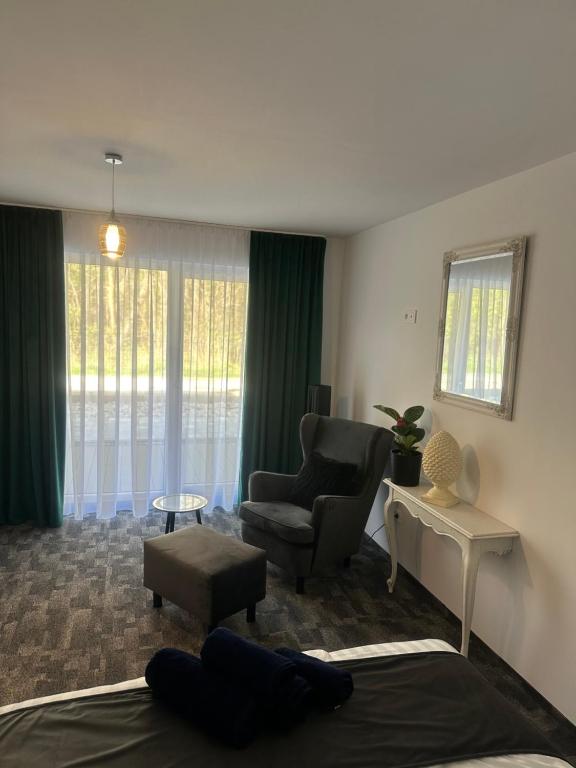 Posezení v ubytování Marina Resort Chłopy