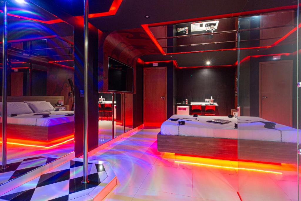Postel nebo postele na pokoji v ubytování Point Motel GRU
