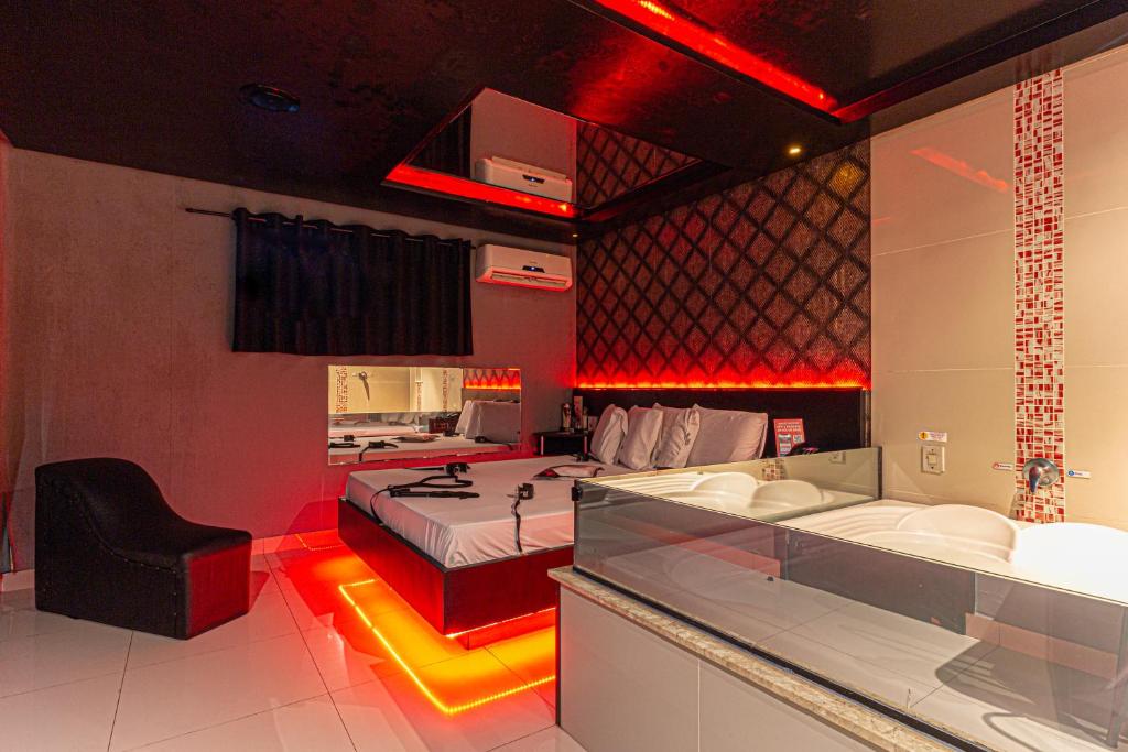 Kuchyň nebo kuchyňský kout v ubytování Point Motel GRU