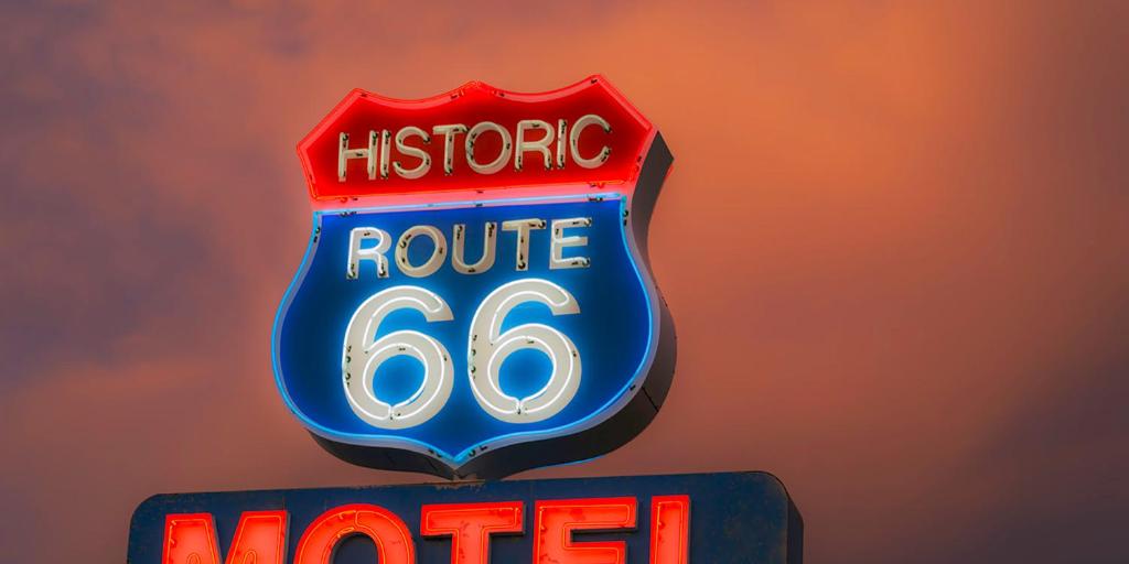Certifikát, hodnocení, plakát nebo jiný dokument vystavený v ubytování Historic Route 66 Motel