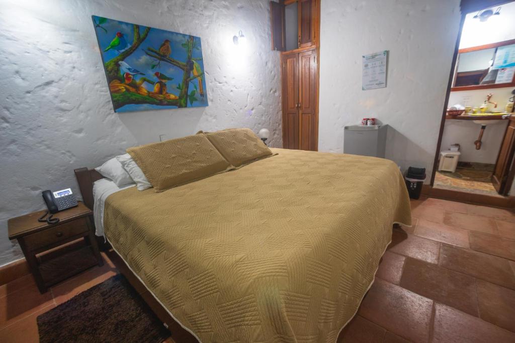 Postel nebo postele na pokoji v ubytování MANANTIALES DEL CAMPO