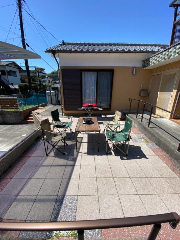 Balkón nebo terasa v ubytování Izu-Nagaoka Base