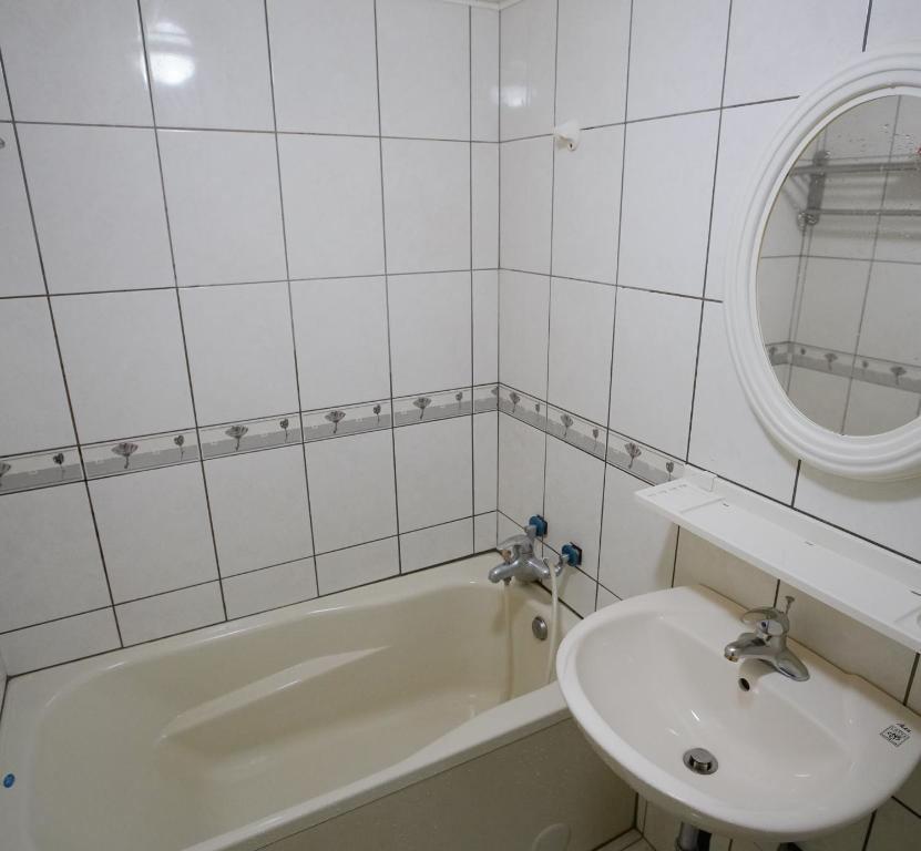 Koupelna v ubytování Wun Sun Hotel