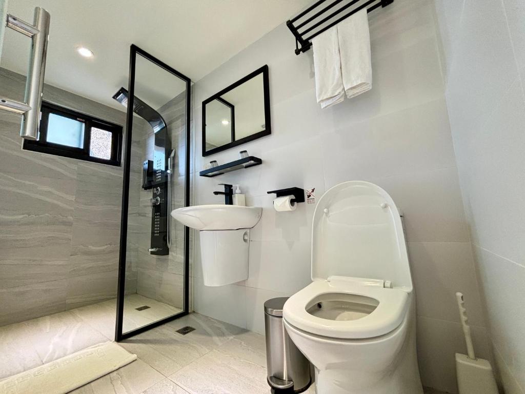 Koupelna v ubytování Hualien Wazuka Homestay