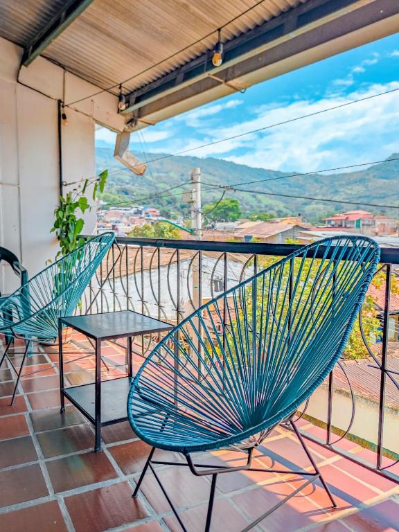 Balkón nebo terasa v ubytování La Rosa Nautica Hostel