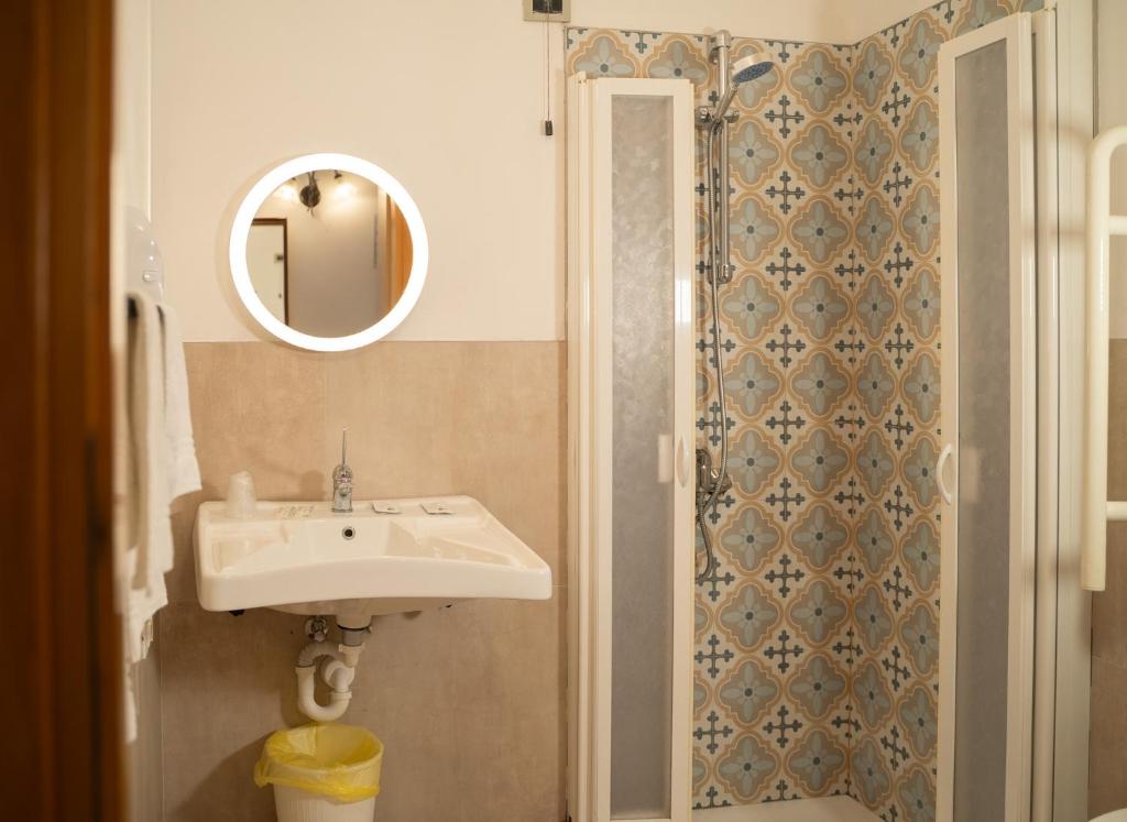 Koupelna v ubytování Hotel Francesco