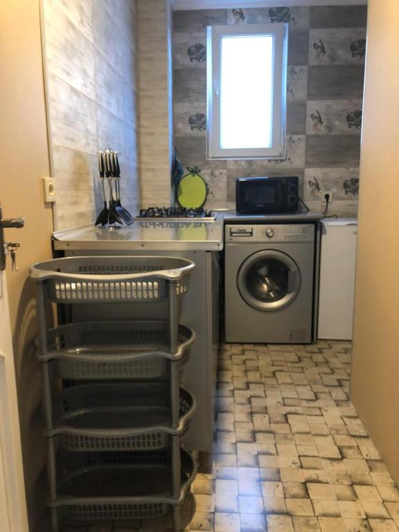 Kuchyň nebo kuchyňský kout v ubytování Villa NiNo