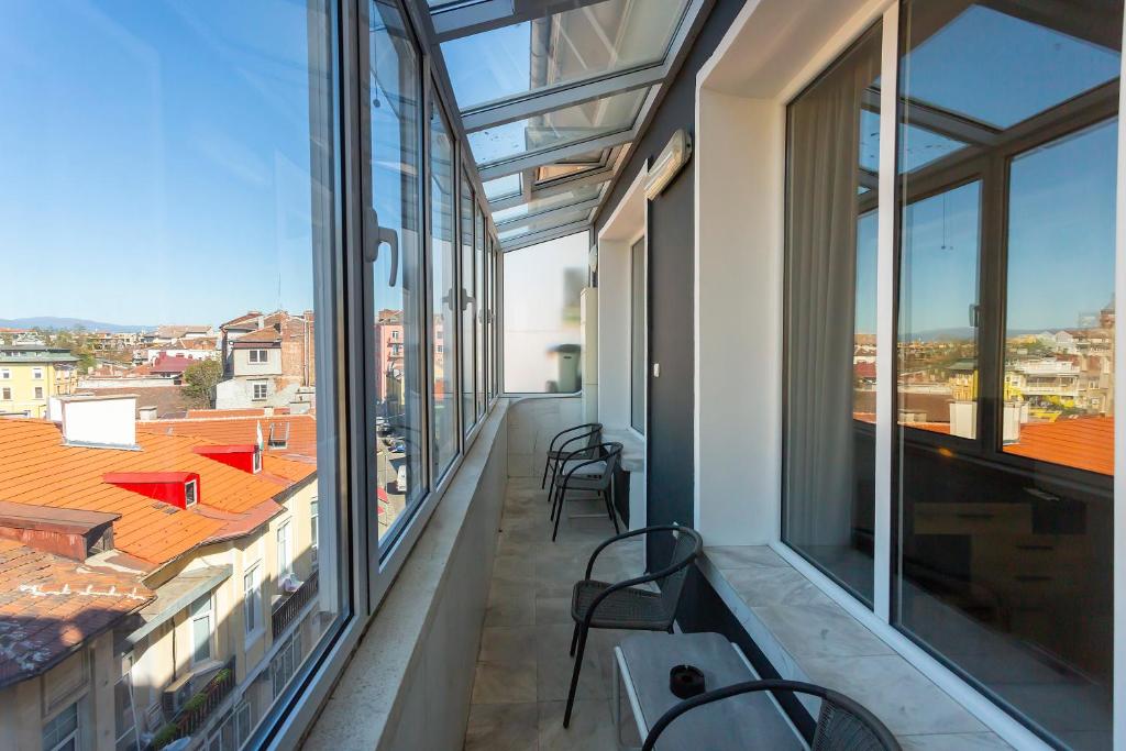 Balkón nebo terasa v ubytování Urban Elegance Apartment