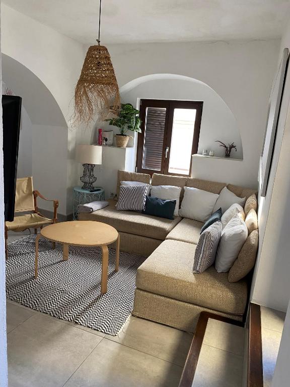 Posezení v ubytování Apartamento espacioso y ubicación de 10 en centro
