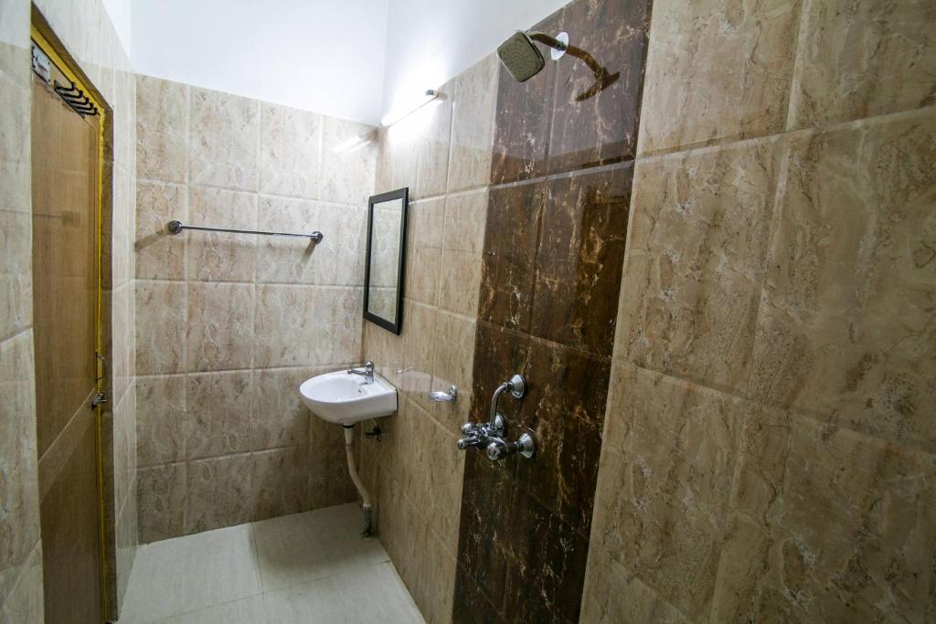 Koupelna v ubytování Hotel Akashdeep