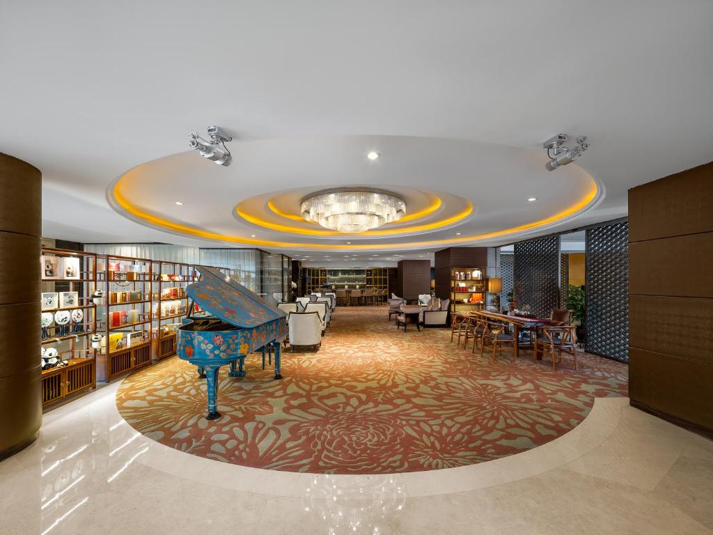 成都帝盛酒店的休息区