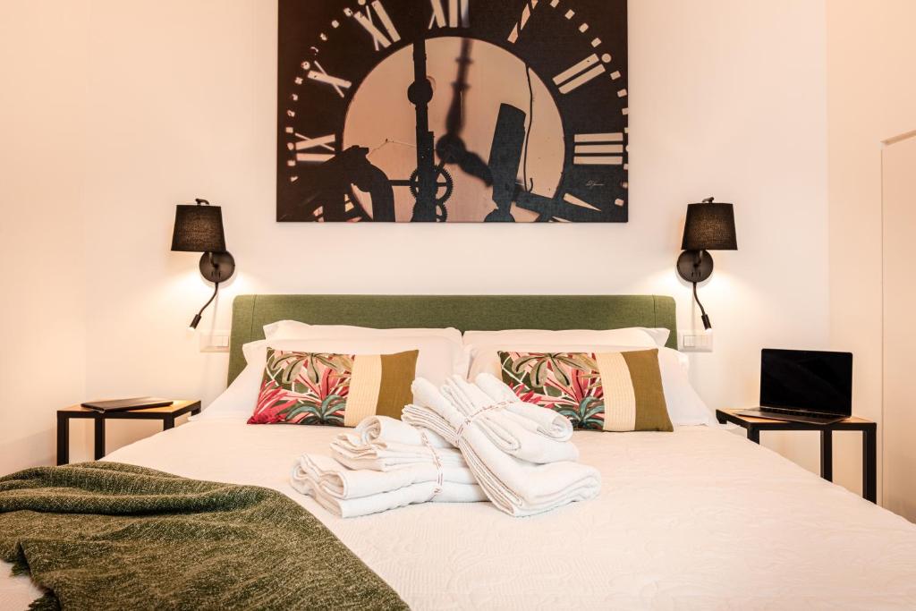 Postel nebo postele na pokoji v ubytování La casa di Benedetta