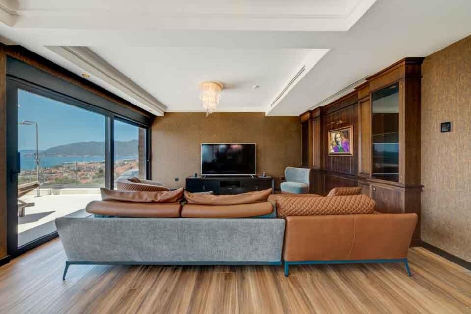 TV a/nebo společenská místnost v ubytování MonteLux Mansion