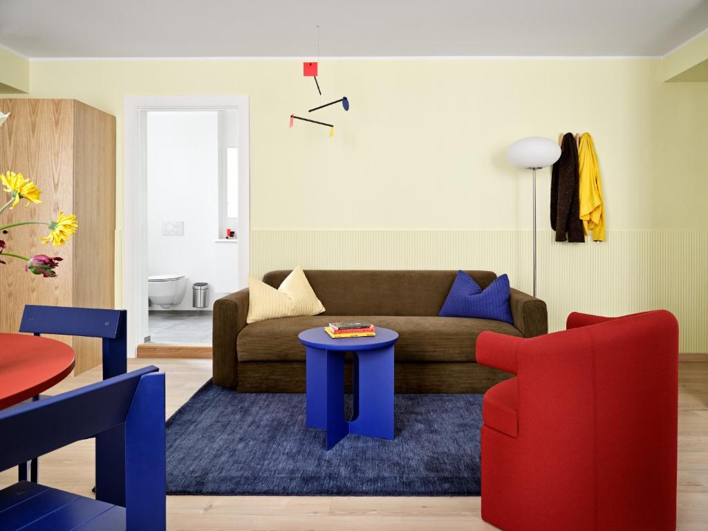 Posezení v ubytování BRIK Apartment Hotel