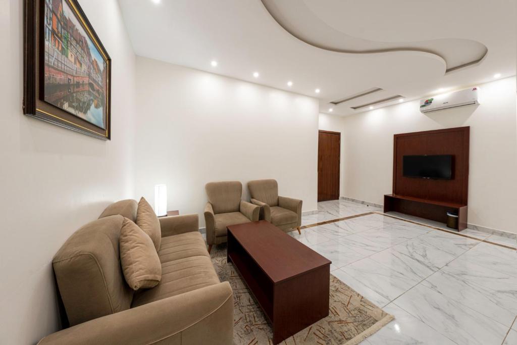 Posezení v ubytování Masharef Abha Suites
