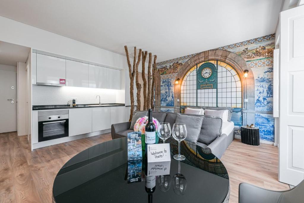Dapur atau dapur kecil di GuestReady - Nature-themed Studio